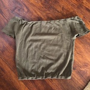 Brandy Melville off the shoulder Crop top